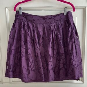 Elegant Purple Lace Skirt